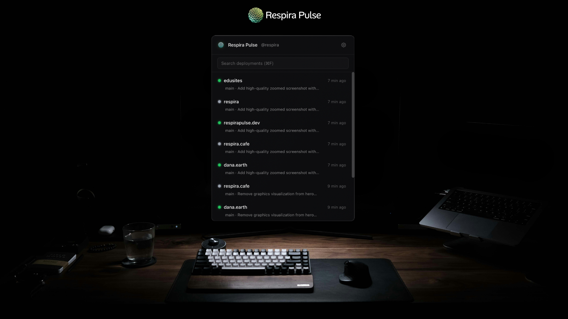 Respira Pulse - The heartbeat of your Vercel deployments